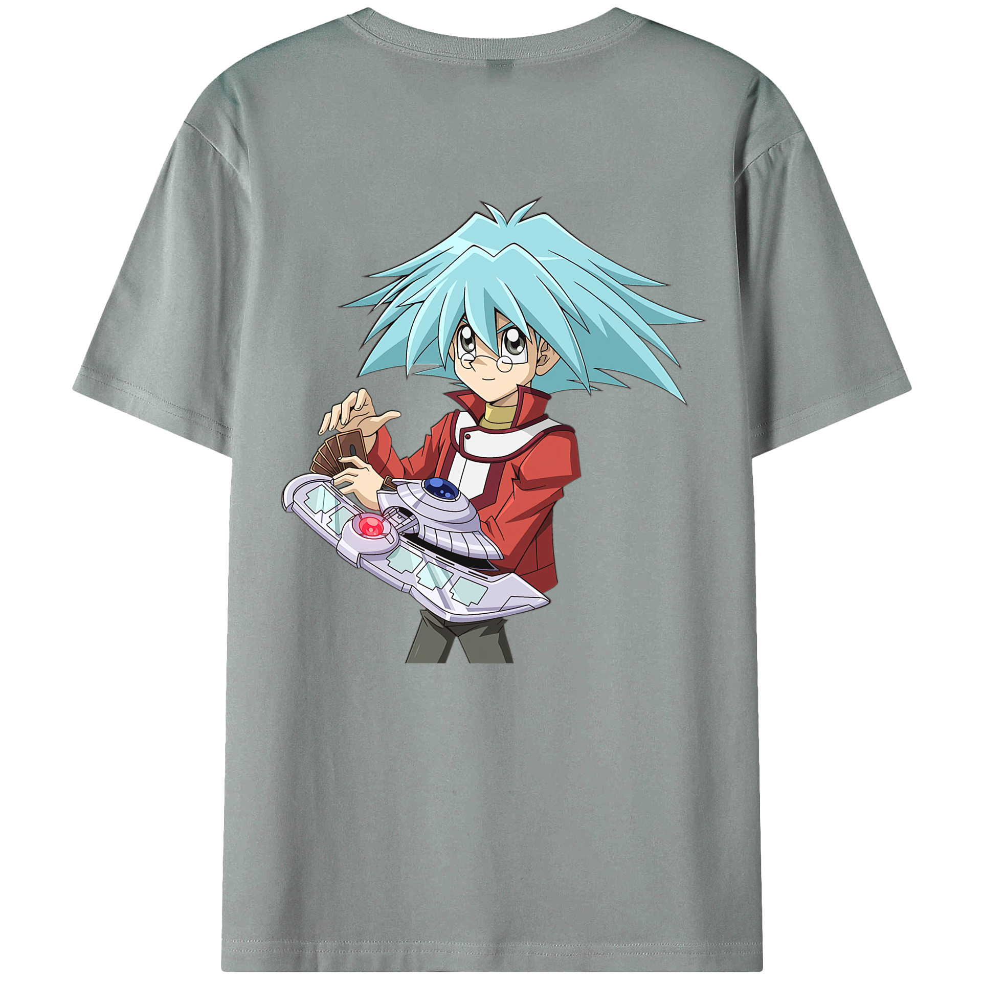 （画像用） 遊☆戯☆王 Yu-Gi-Oh! 綿100％ メンズ半袖Tシャツ（バックプリント） 通気性